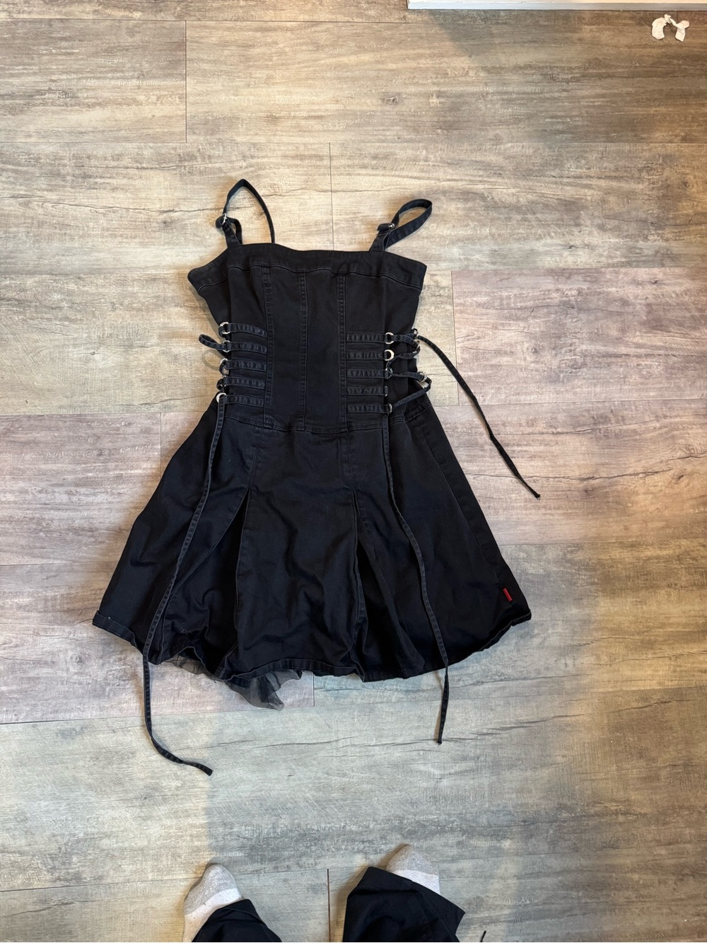 TRIPP NYC Black Corset Lace-Up Mini Dress
